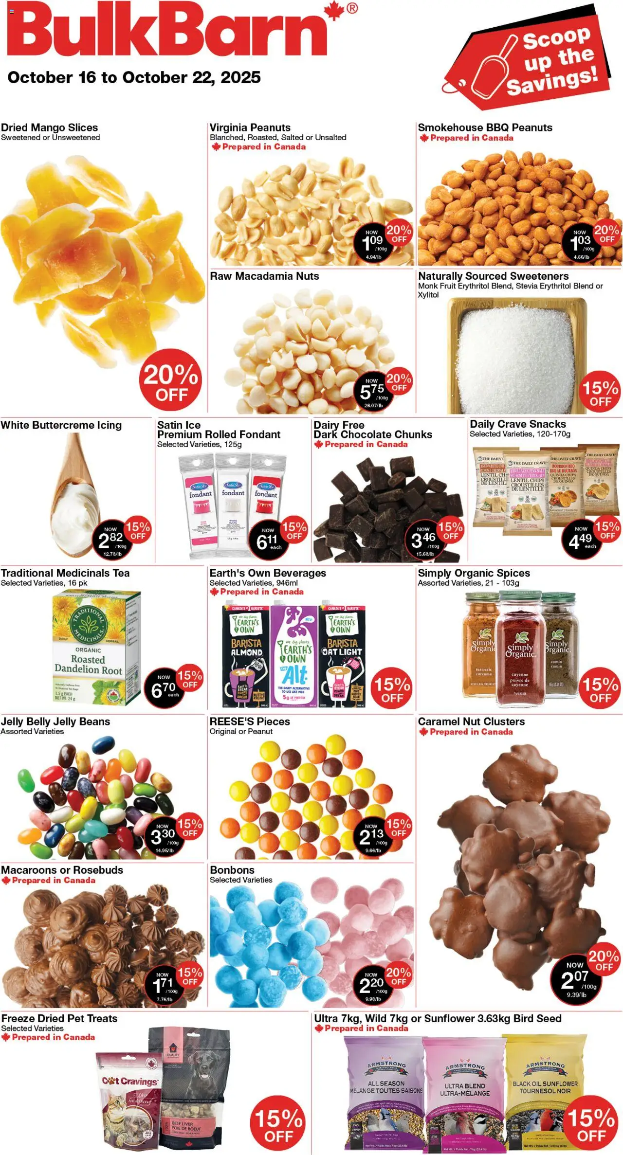 Bulk Barn weekly flyer - page 1- valid from Oct 16, 2025
