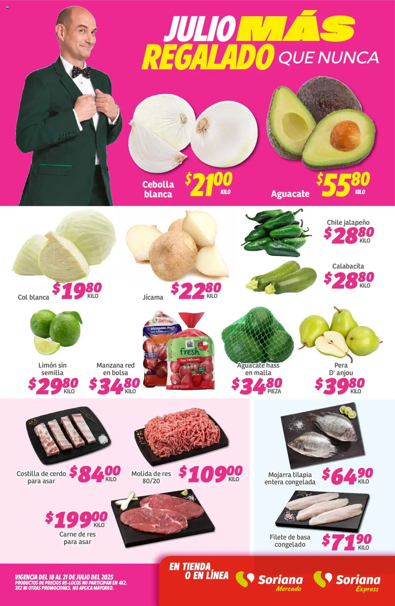 Soriana - Fin de Semana Mercado: Ver, Tab, Chis, Camp, Yuc y Q. Roo - página 1- válido desde 18/07/2025