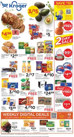 Preview Kroger Weekly Ad valid from 10/22/2025