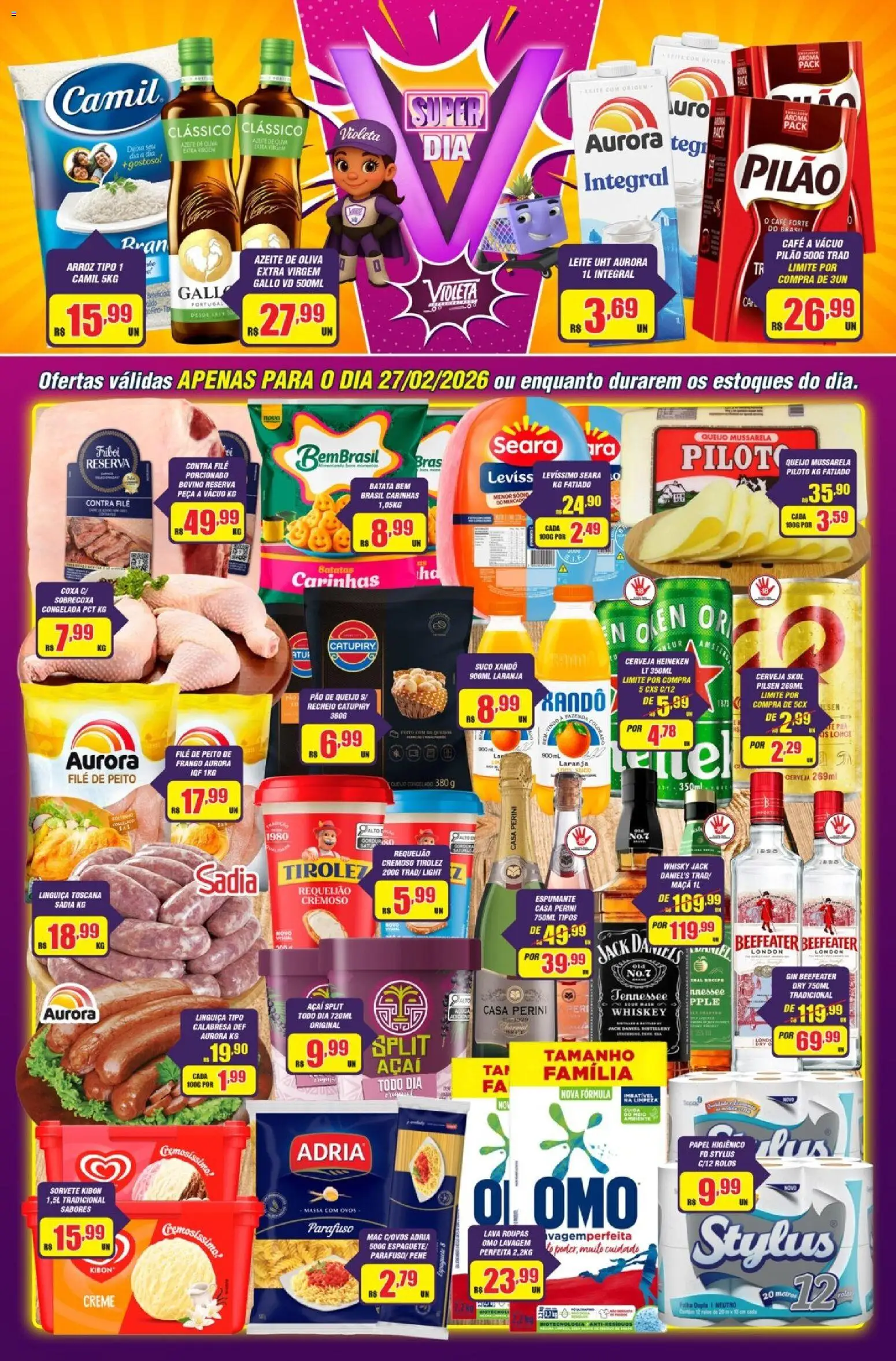 Violeta Supermercados - Ofertas da semana - página 1- válido a partir de 27/02/2026
