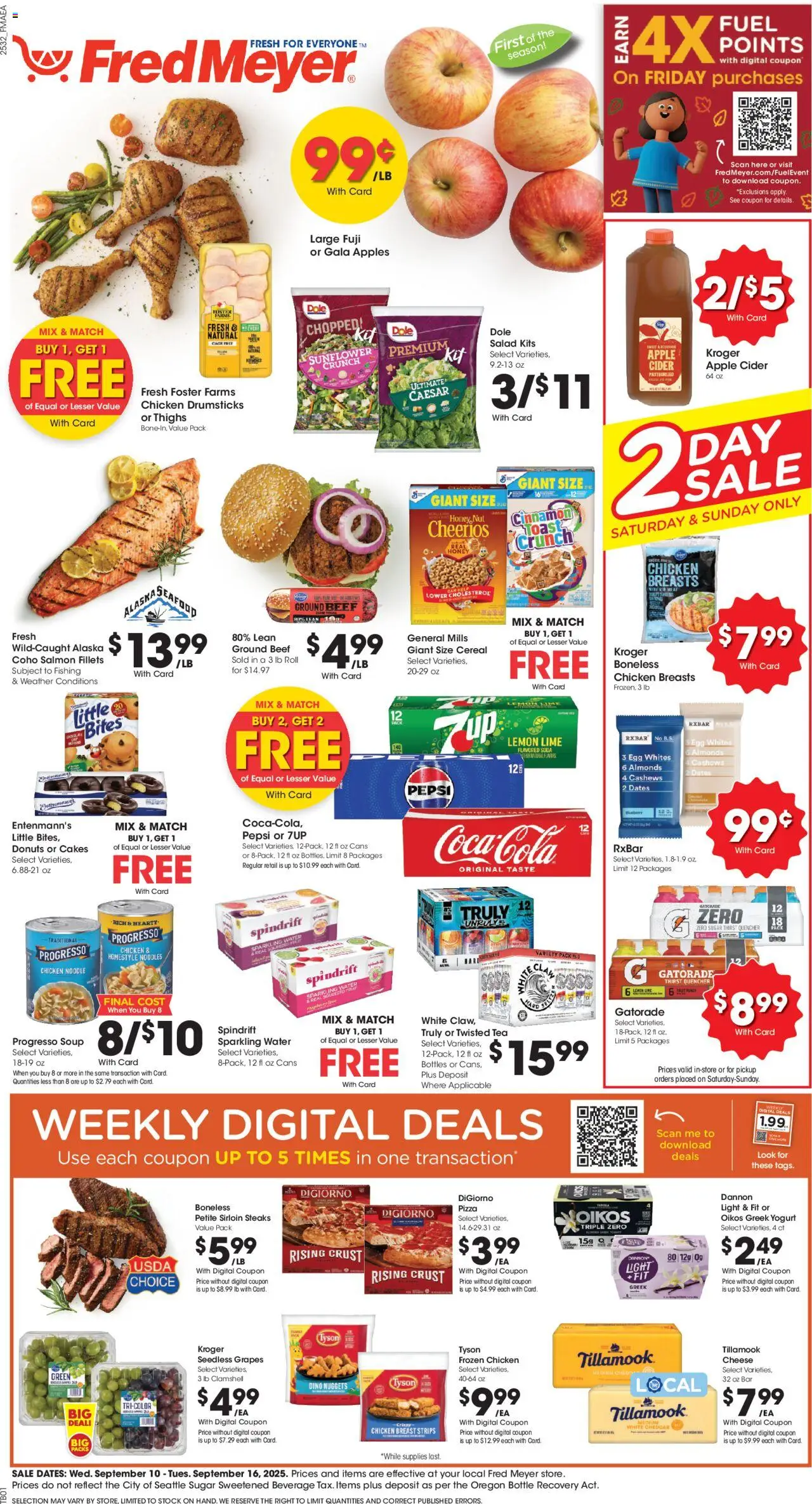 Fred Meyer Weekly Ad - page 1- valid from 09/10/2025