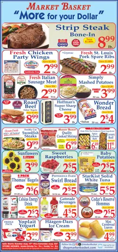 Preview Market Basket Ad valid from 08/17/2025