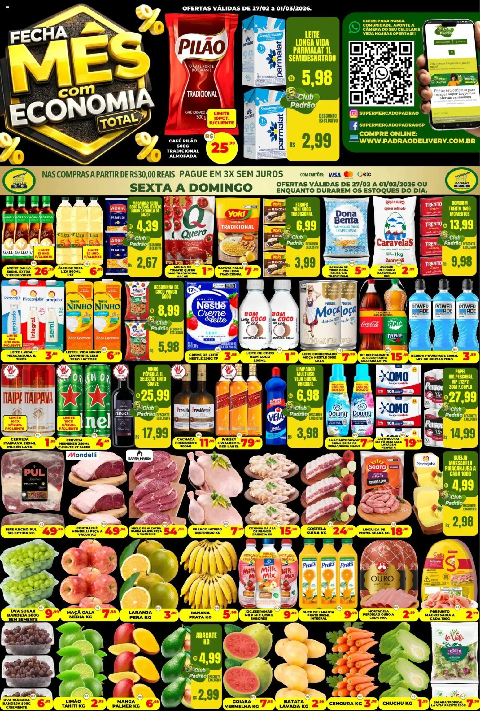 Supermercado Padrão - Ofertas da semana - página 1- válido a partir de 27/02/2026
