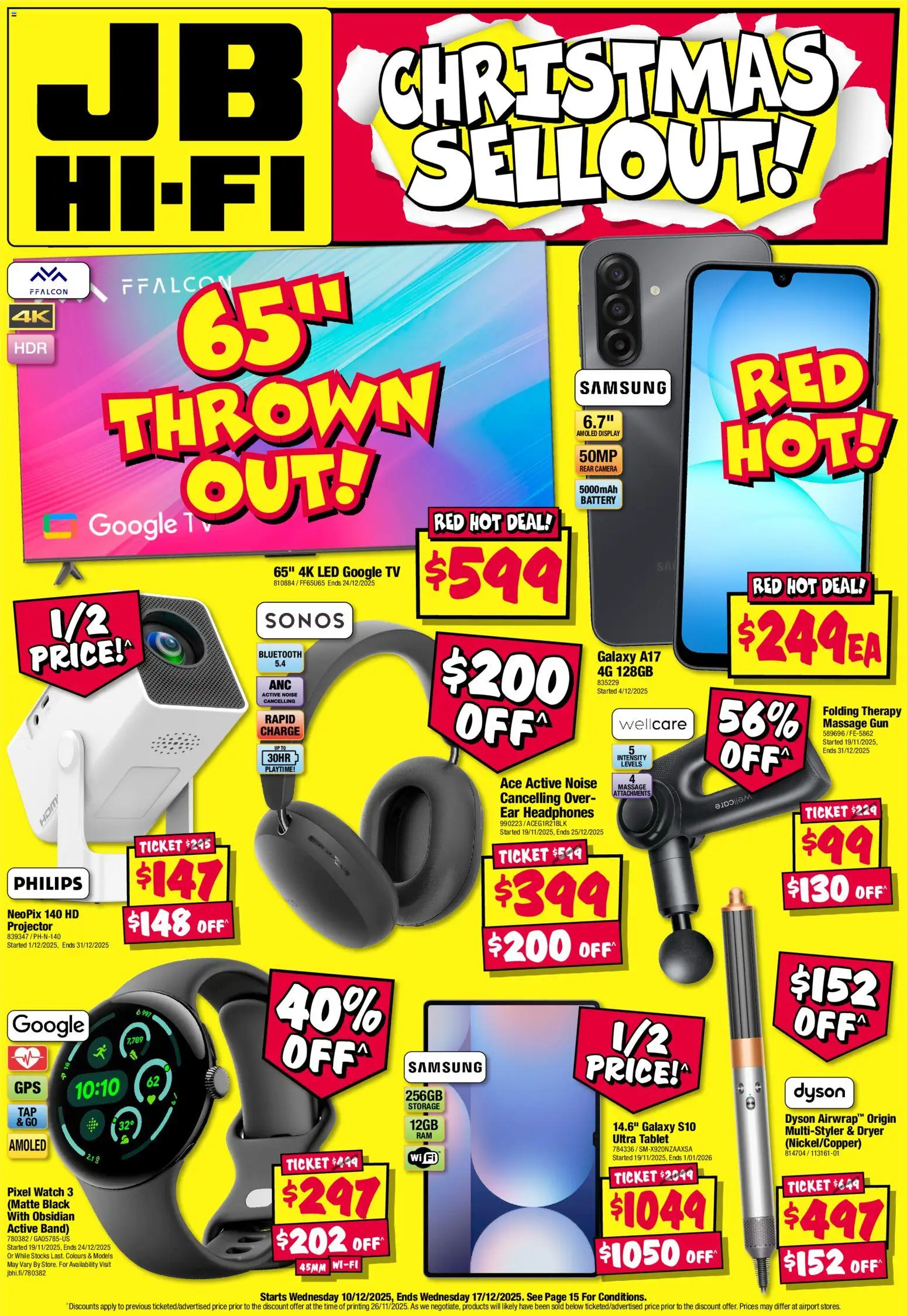 JB Hi-Fi - Christmas Sellout - page 1- valid from 10/12/2025