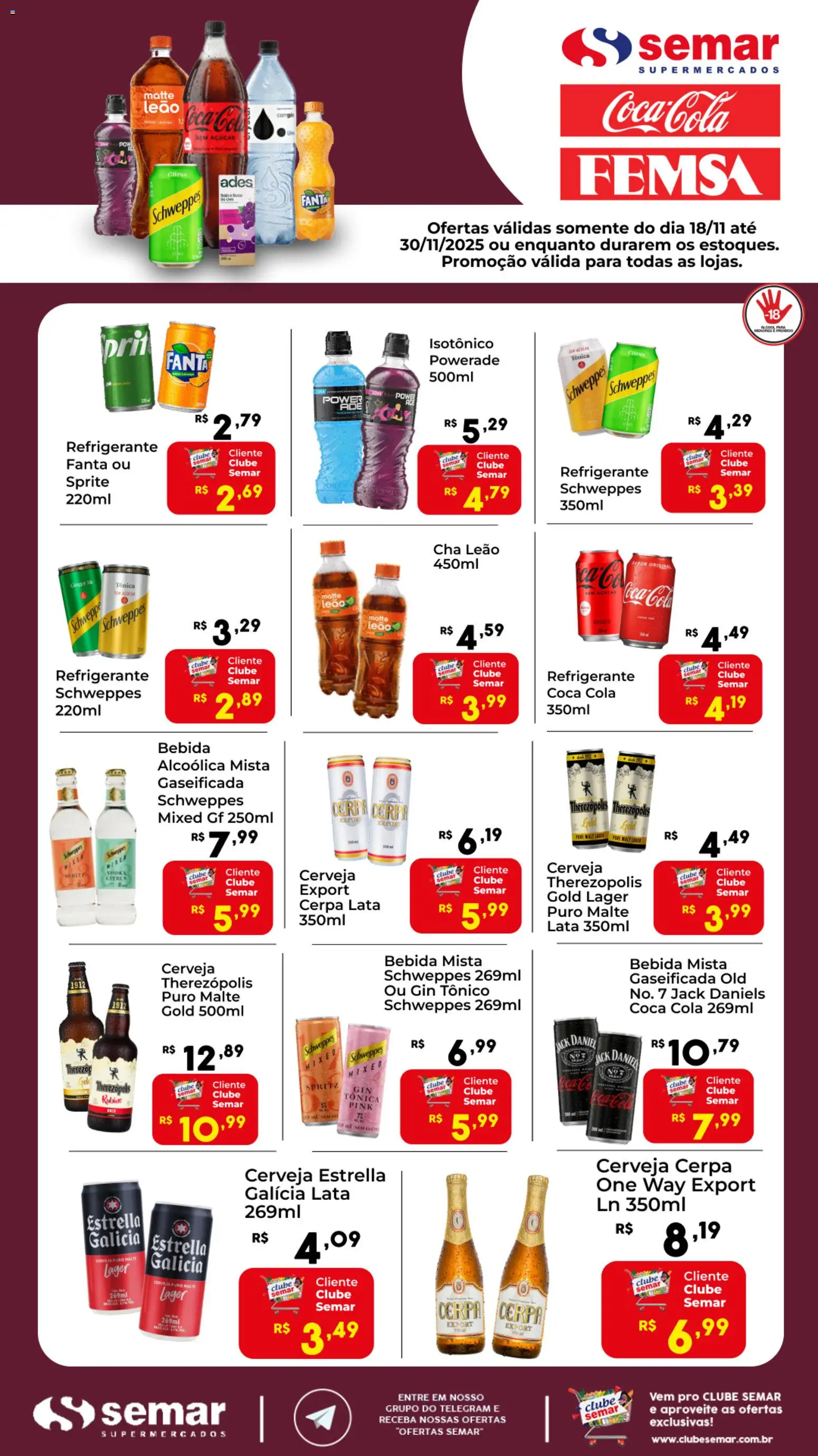 Semar Supermercado - Ofertas Femsa - página 1- válido a partir de 18/11/2025
