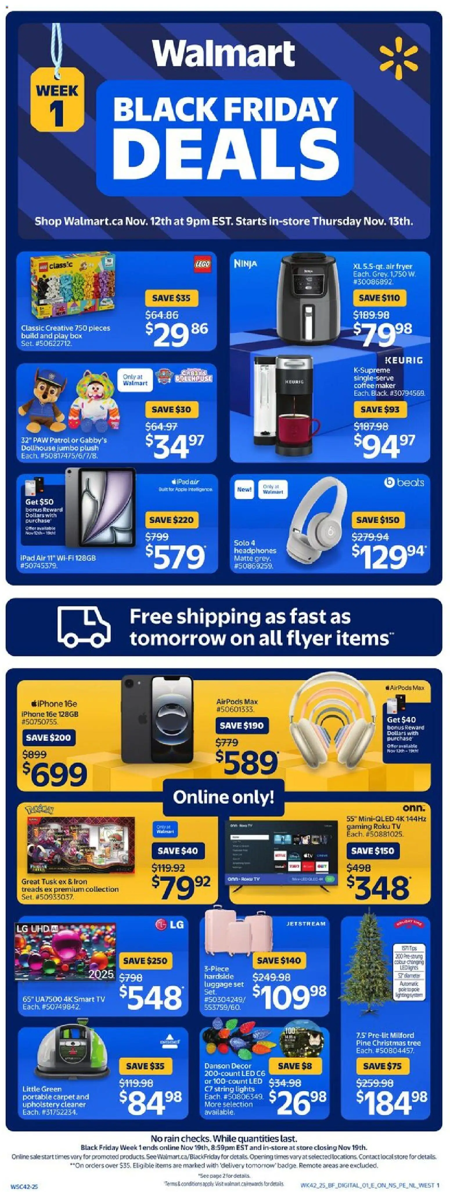 Walmart weekly flyer - page 16- valid from Nov 13, 2025