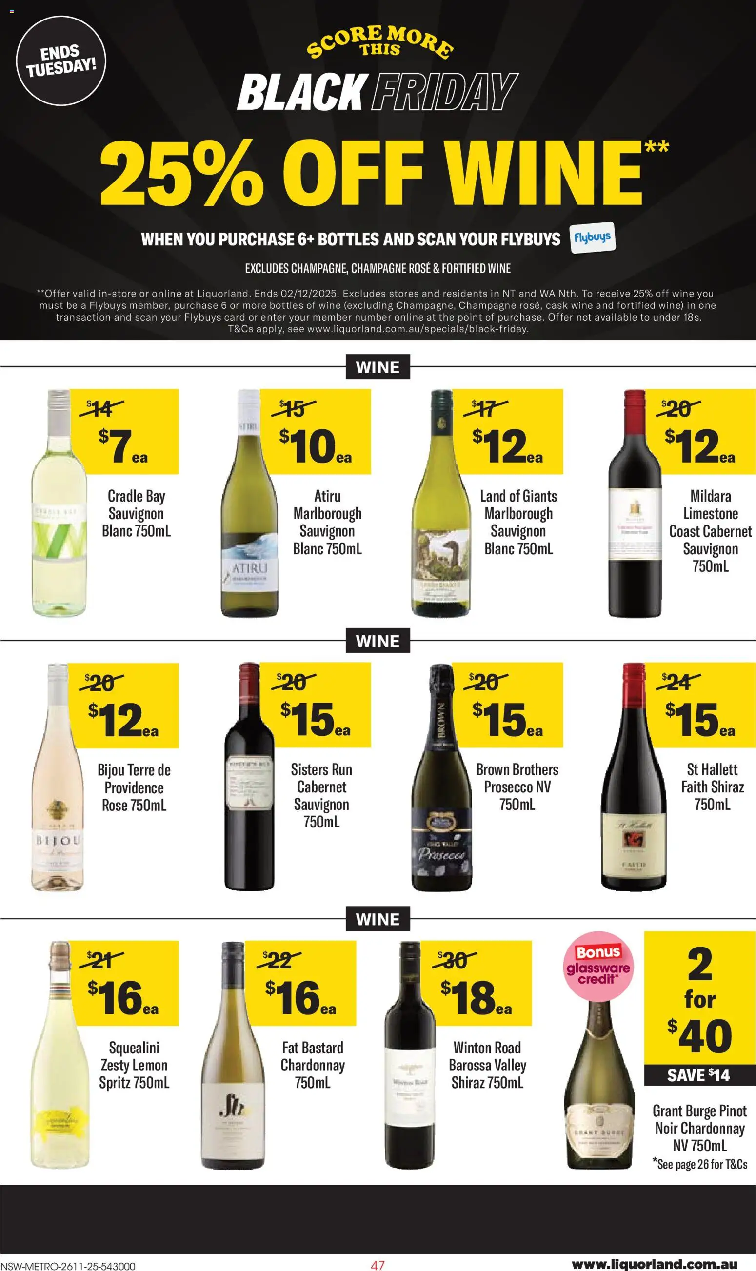 Coles Black Friday  - page 47- valid from 26/11/2025