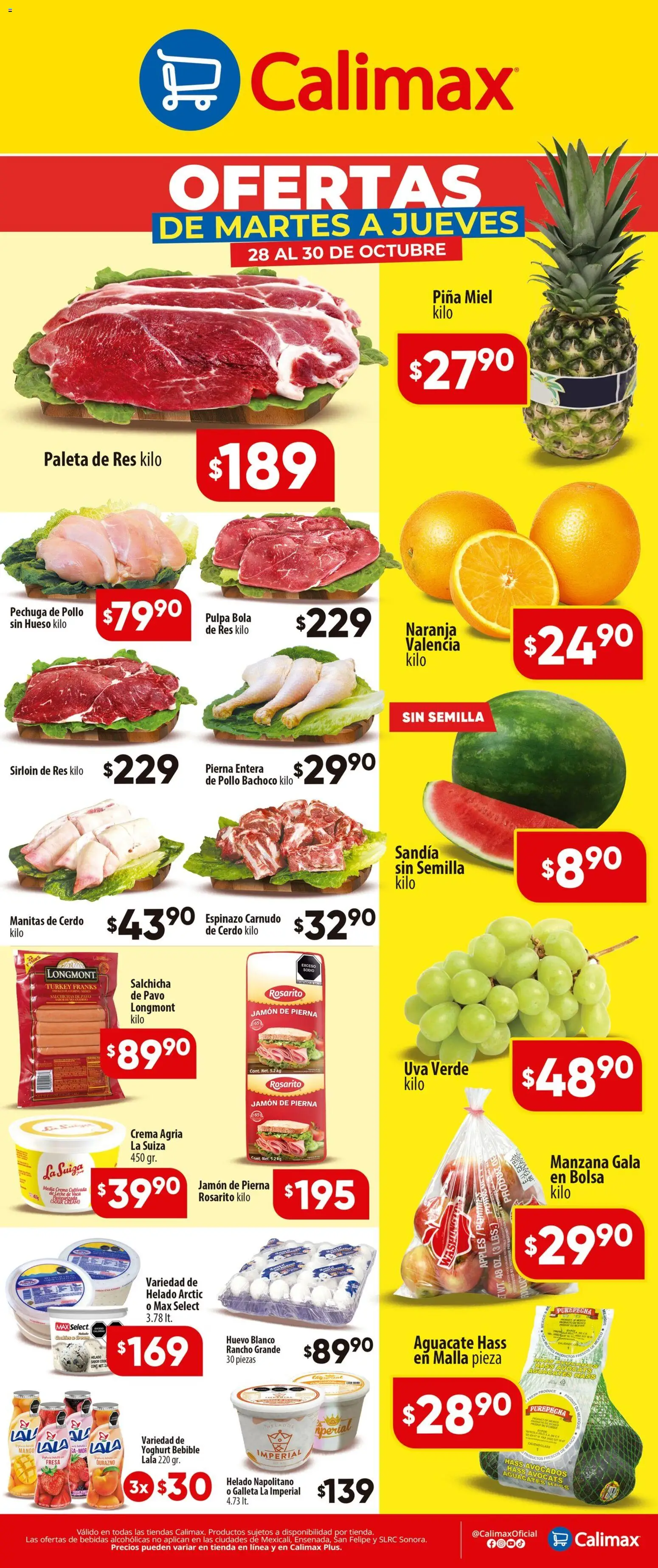 Calimax folleto Ofertas de Martes a Jueves - página 1- válido desde 28/10/2025