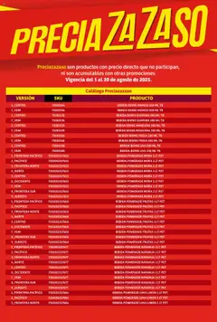 Soriana - Catálogo Preciazazaso Mercado Nacional válido desde 01/08/2025