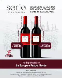 La Europea catálogo Rioja válido desde 28/11/2025