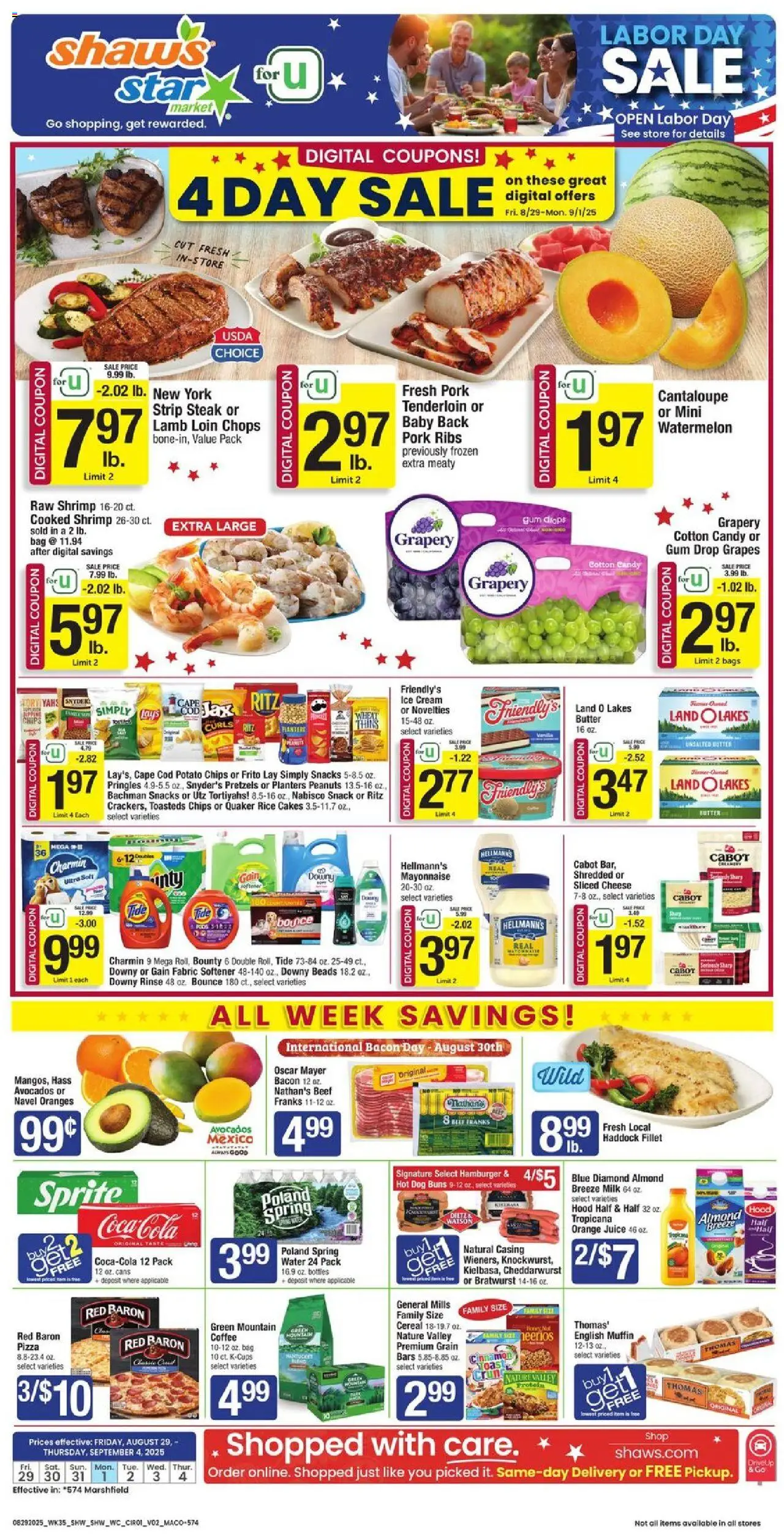 Star Market Weekly Ad - MA - page 1- valid from 08/29/2025