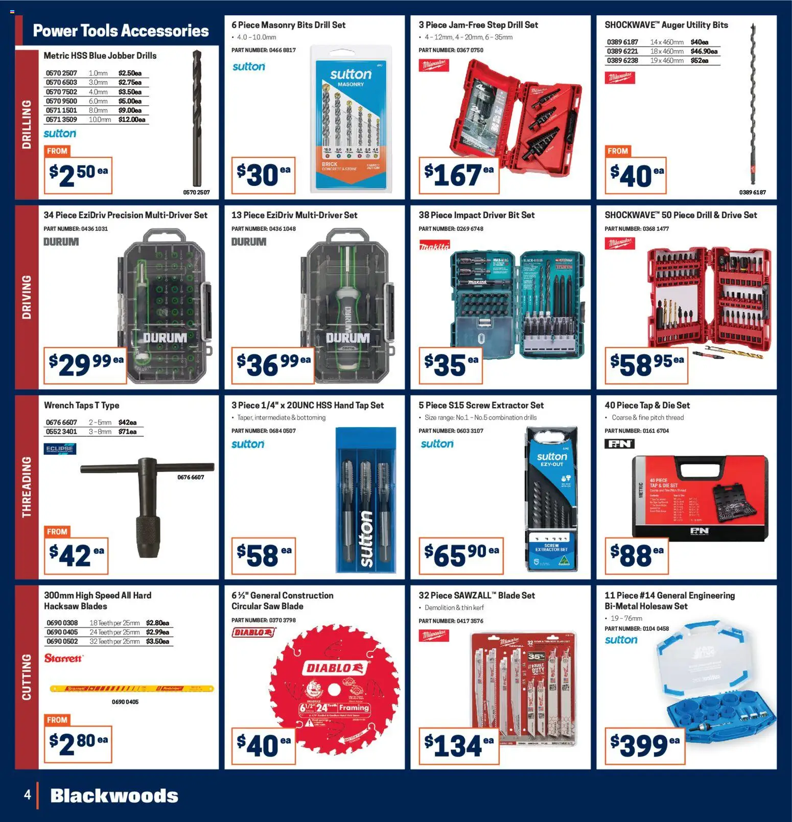 Black Woods Catalogue  - page 4- valid from 03/11/2025