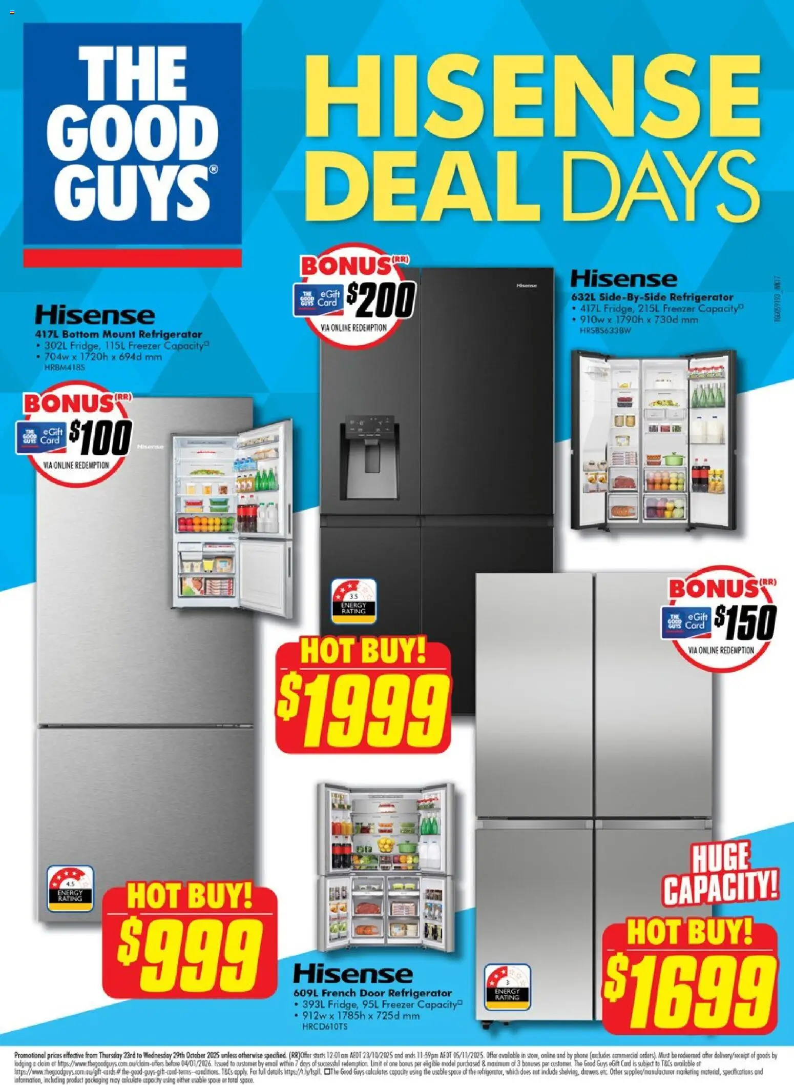 The Good Guys Hisense Deal Days - page 1- valid from 22/10/2025