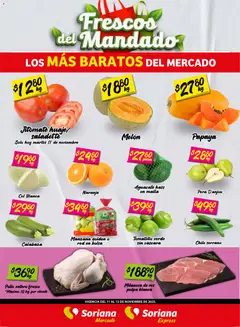 Soriana - Frescos del Mandado Mercado: BCS, Son y Sin válido desde 11/11/2025