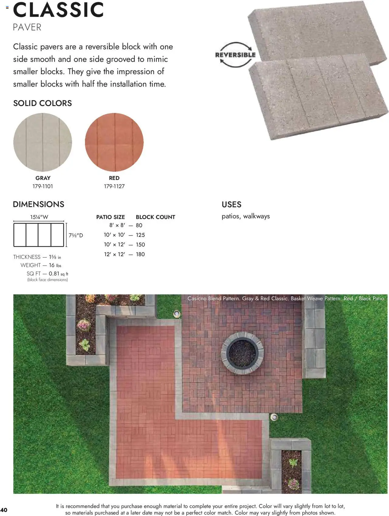 Menards Landscape Concrete Block - page 40- valid from 03/13/2025