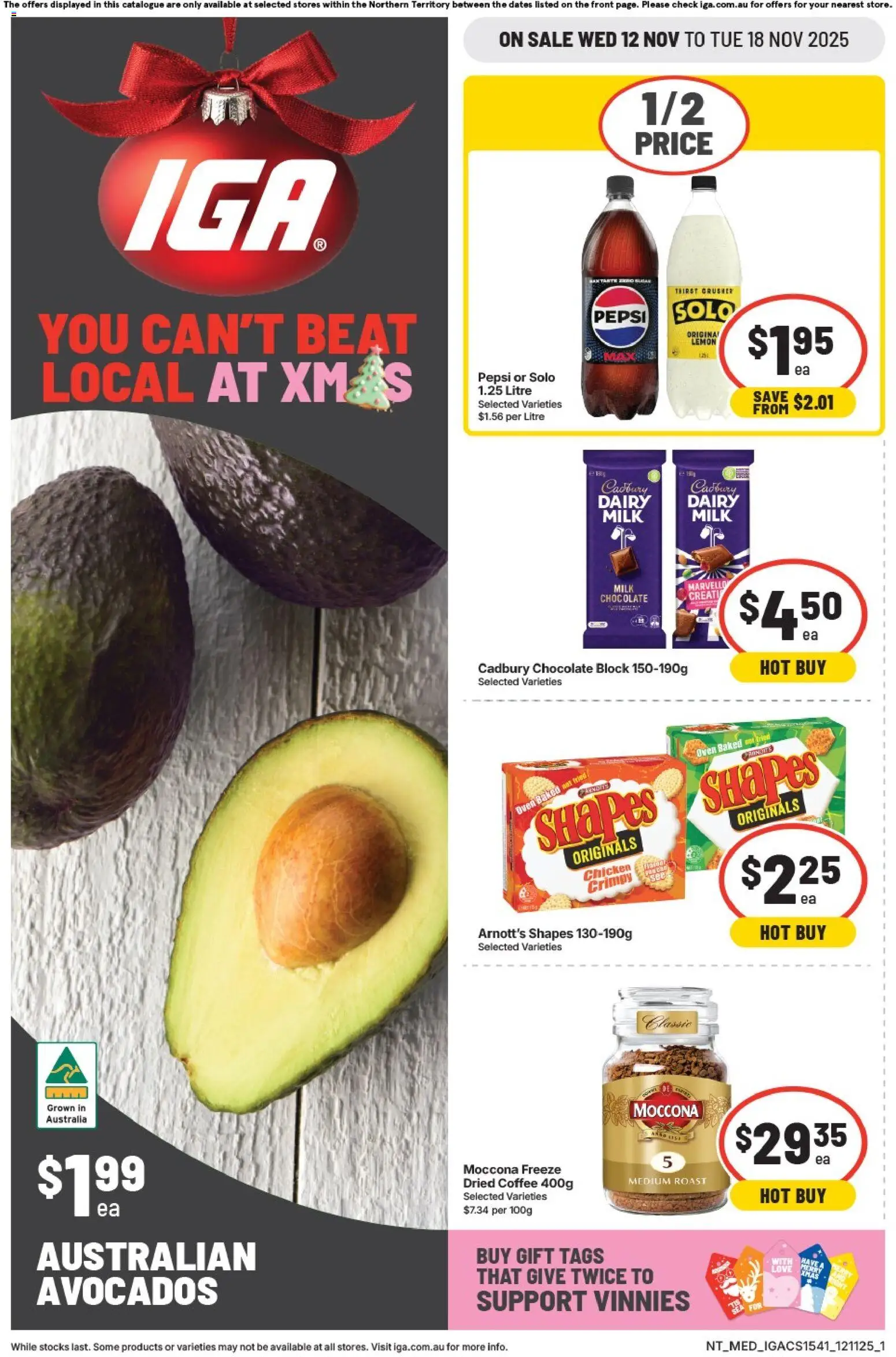 IGA Catalogue NT - page 1- valid from 12/11/2025