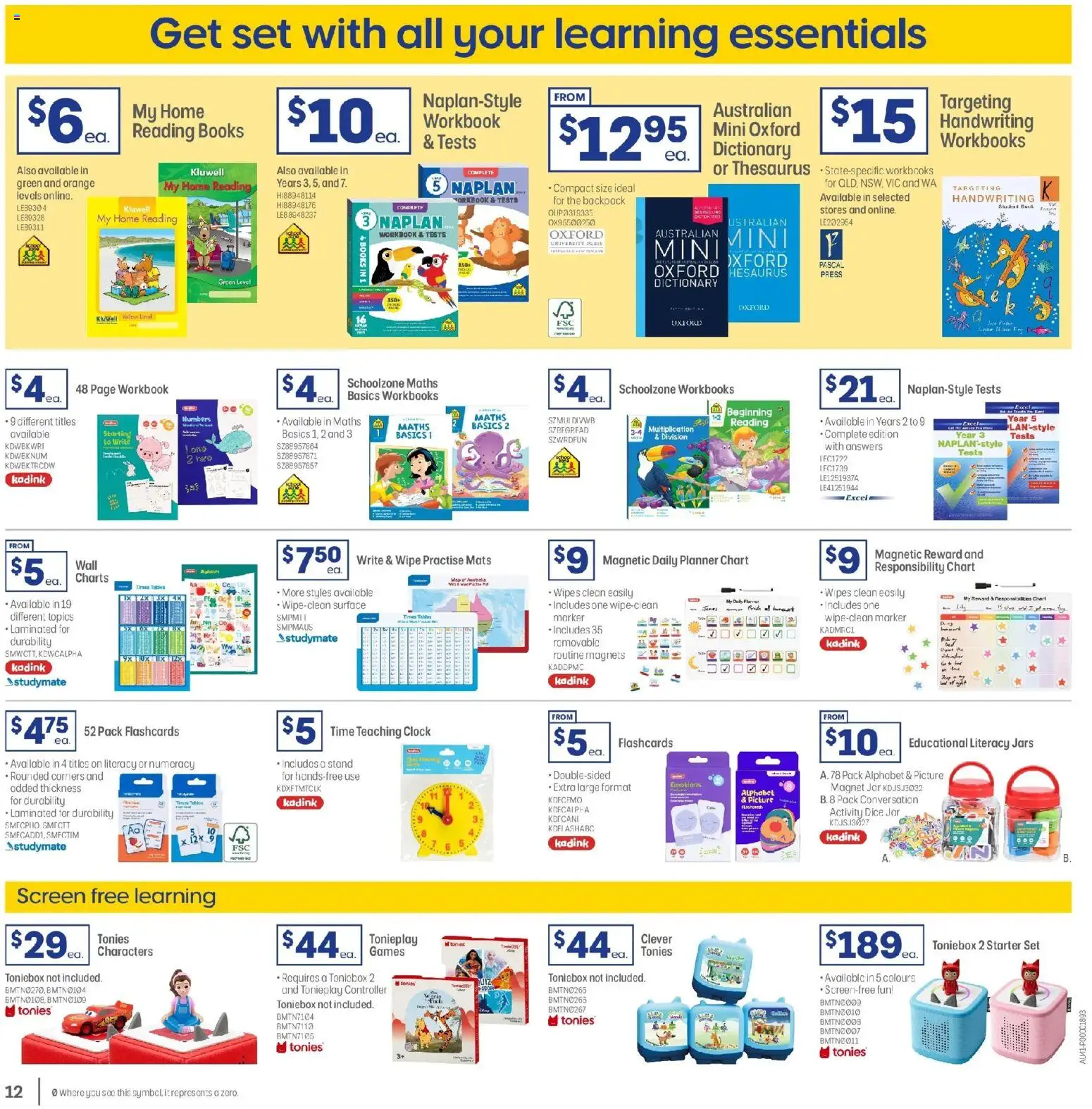 Officeworks  Catalogue  - page 12- valid from 01/01/2026
