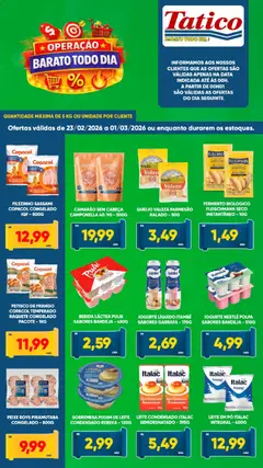 Pré-visualização Tatico - Ofertas da semana válida a partir de 23/02/2026