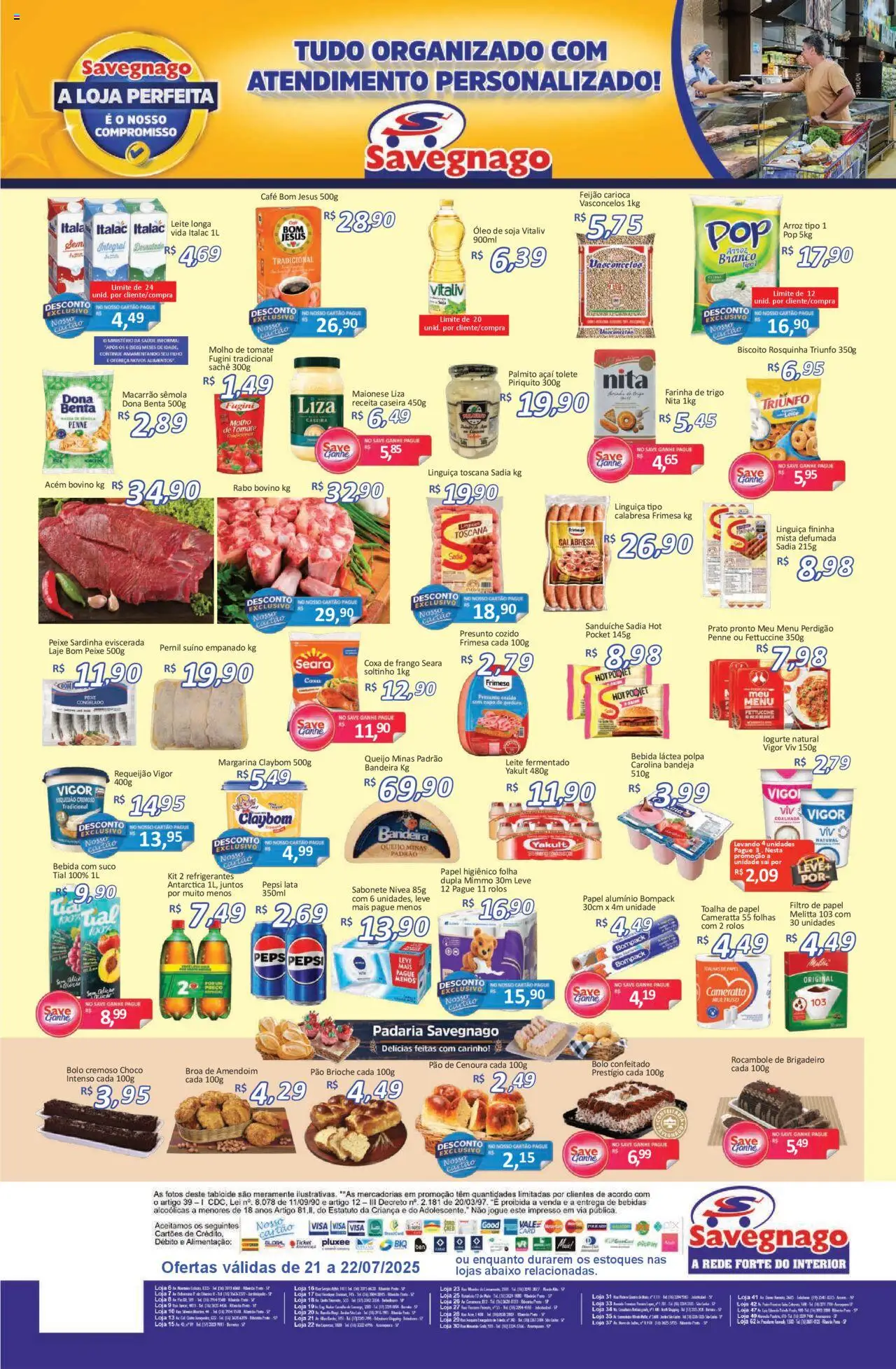Savegnago - Ofertas da semana - página 2- válido a partir de 21/07/2025
