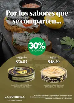 La Europea catálogo Las sardinillas Brīvais Vilnis válido desde 01/10/2025