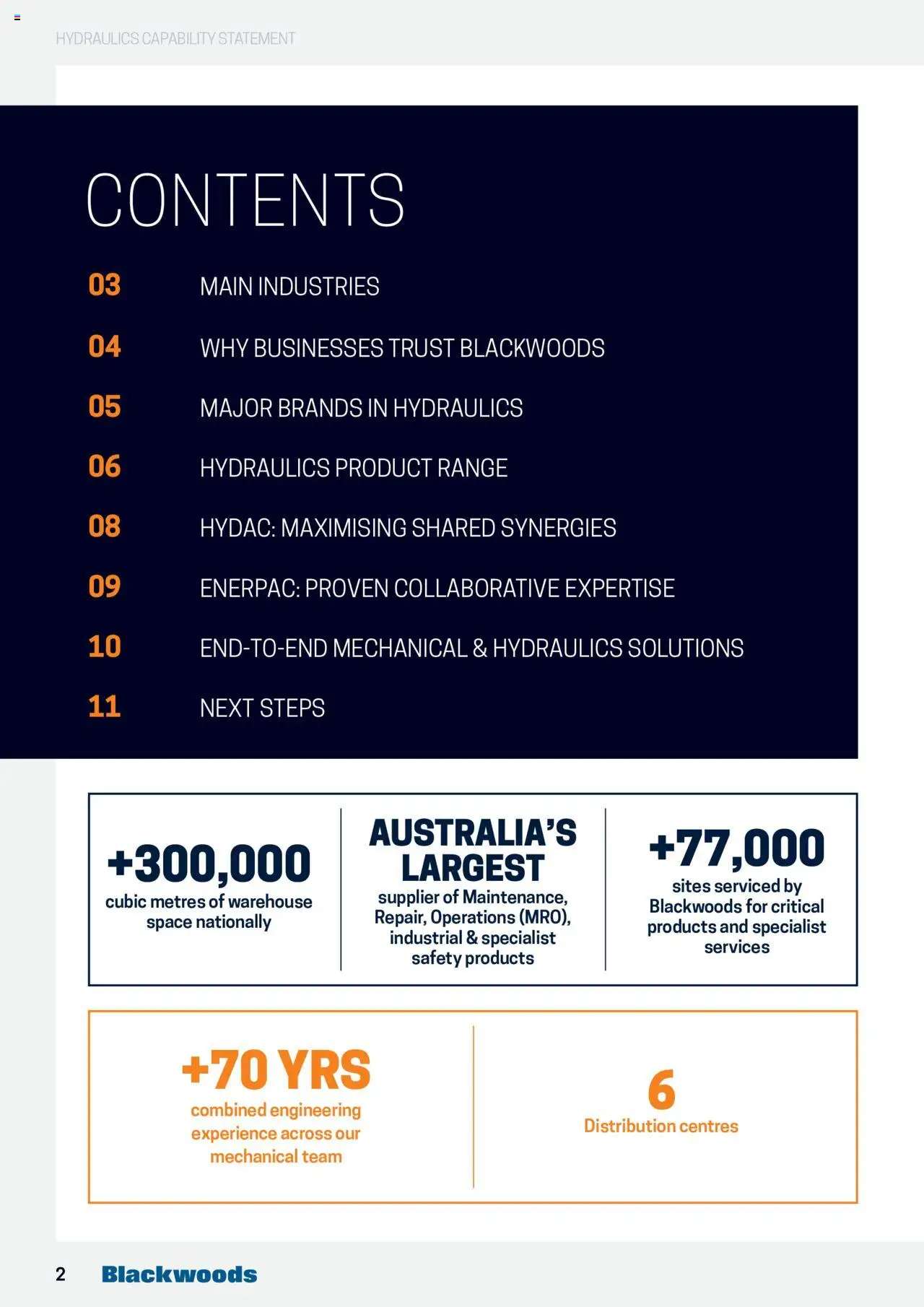 Black Woods Mechanical and Hydraulics Statement - page 2- valid from 03/07/2023
