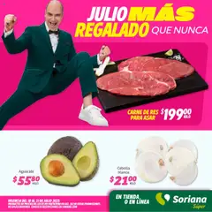 Soriana - Fin de Semana Súper: Ags, Nay, Jal, Qro, Col, Mich, Gto, Hgo, Tlax, Mor, Pue, Gro, Oax, Edo. de Mex, Valle de México, Za válido desde 18/07/2025
