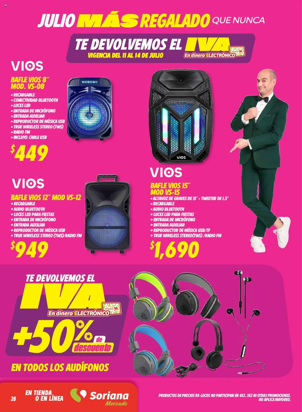 Soriana - Julio Regalado Mercado Nacional (Excepto frontera) - página 28- válido desde 11/07/2025