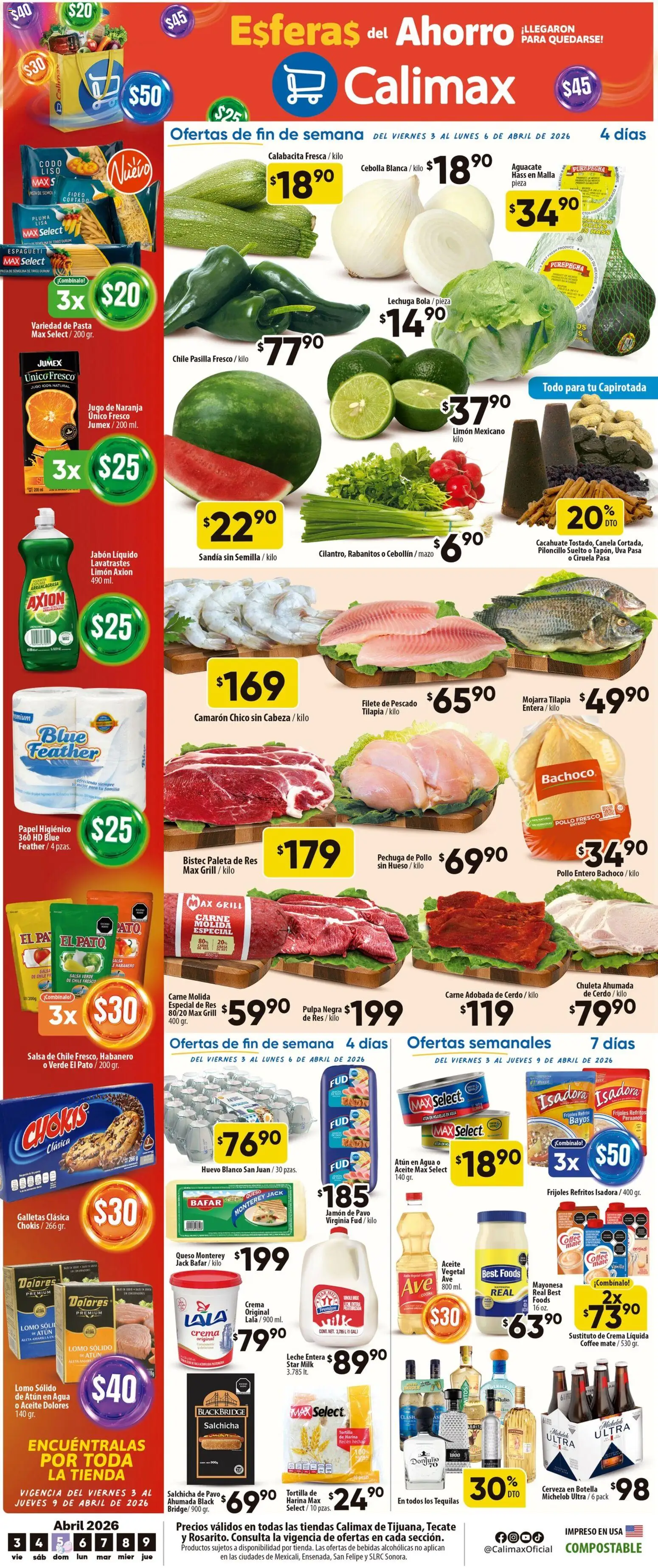 Calimax folleto - página 1- válido desde 03/04/2026