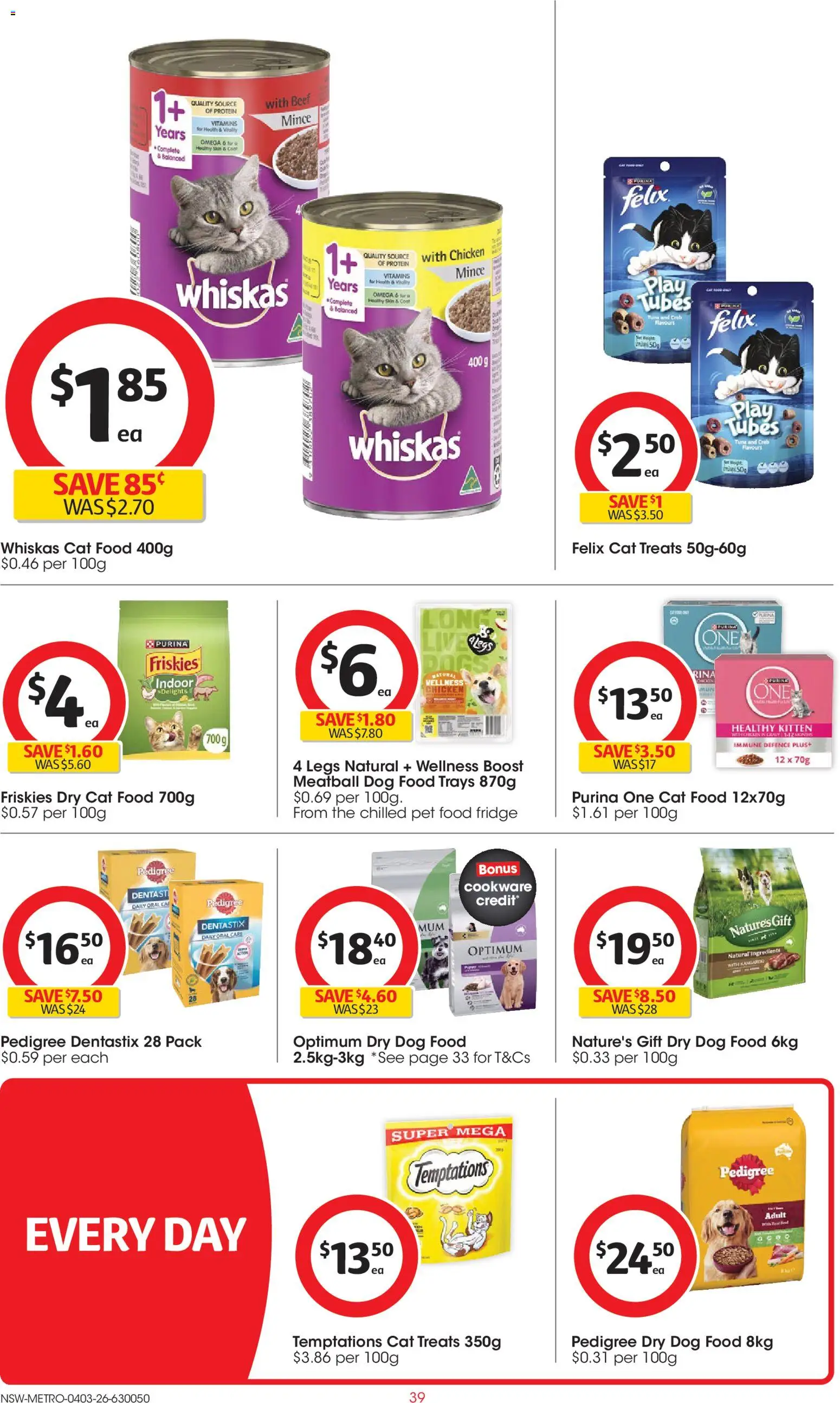 Coles catalogue  - page 39- valid from 04/03/2026