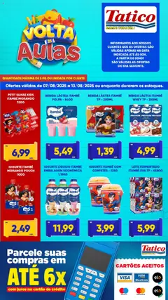 Pré-visualização Tatico - Ofertas Volta as Aulas válida a partir de 07/08/2025