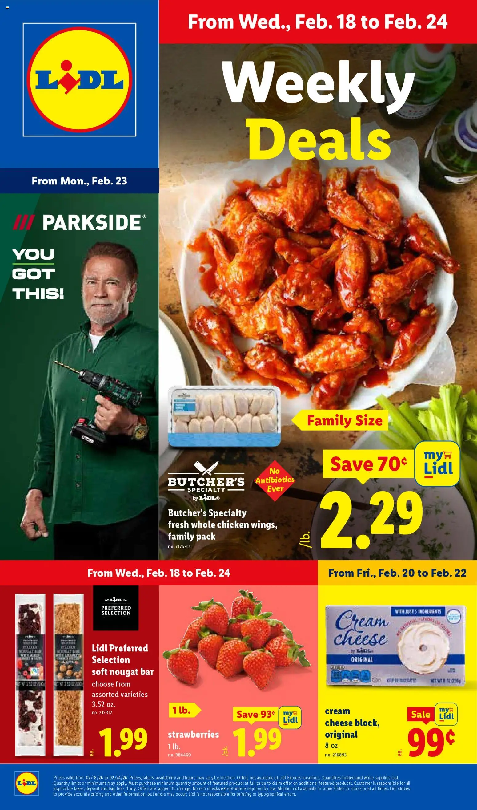 Lidl Weekly Ad - page 1- valid from 02/18/2026