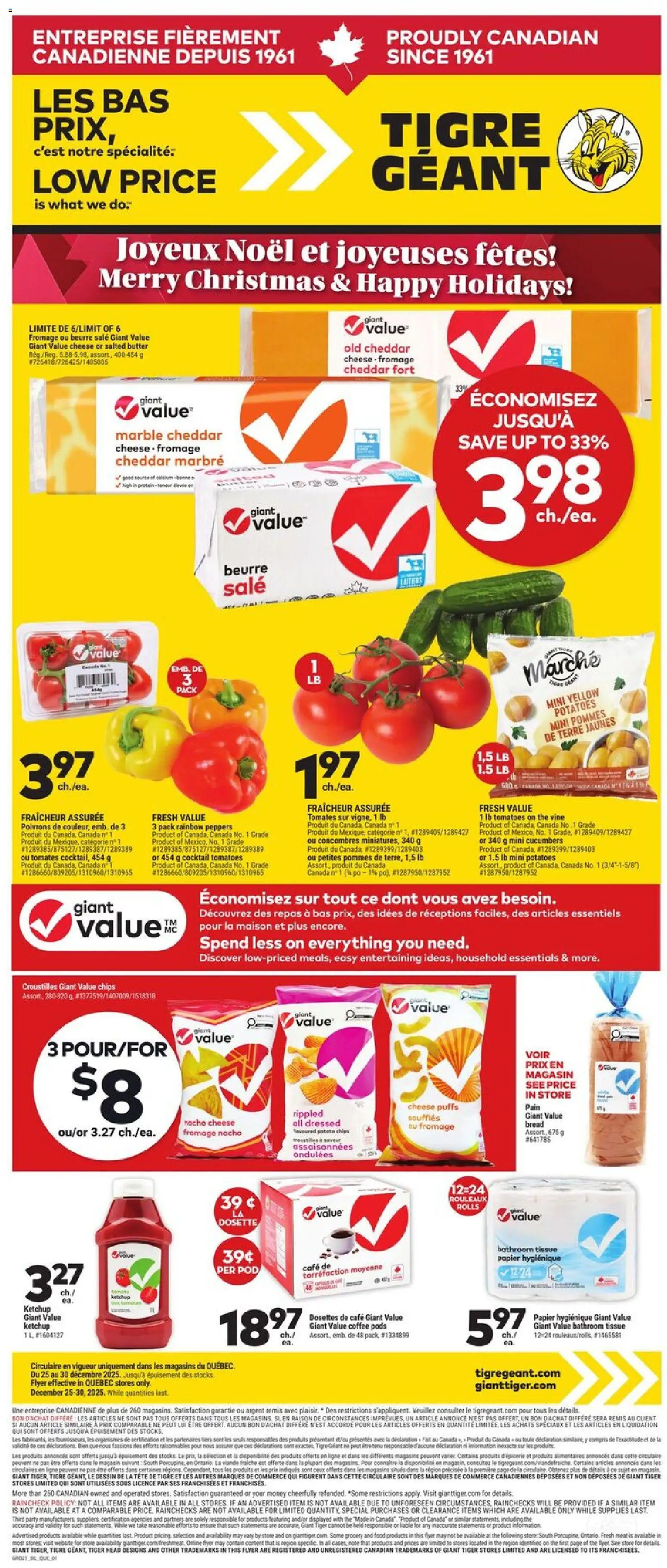 Giant Tiger Weekly Flyer - page 1- valid from Dec 25, 2025