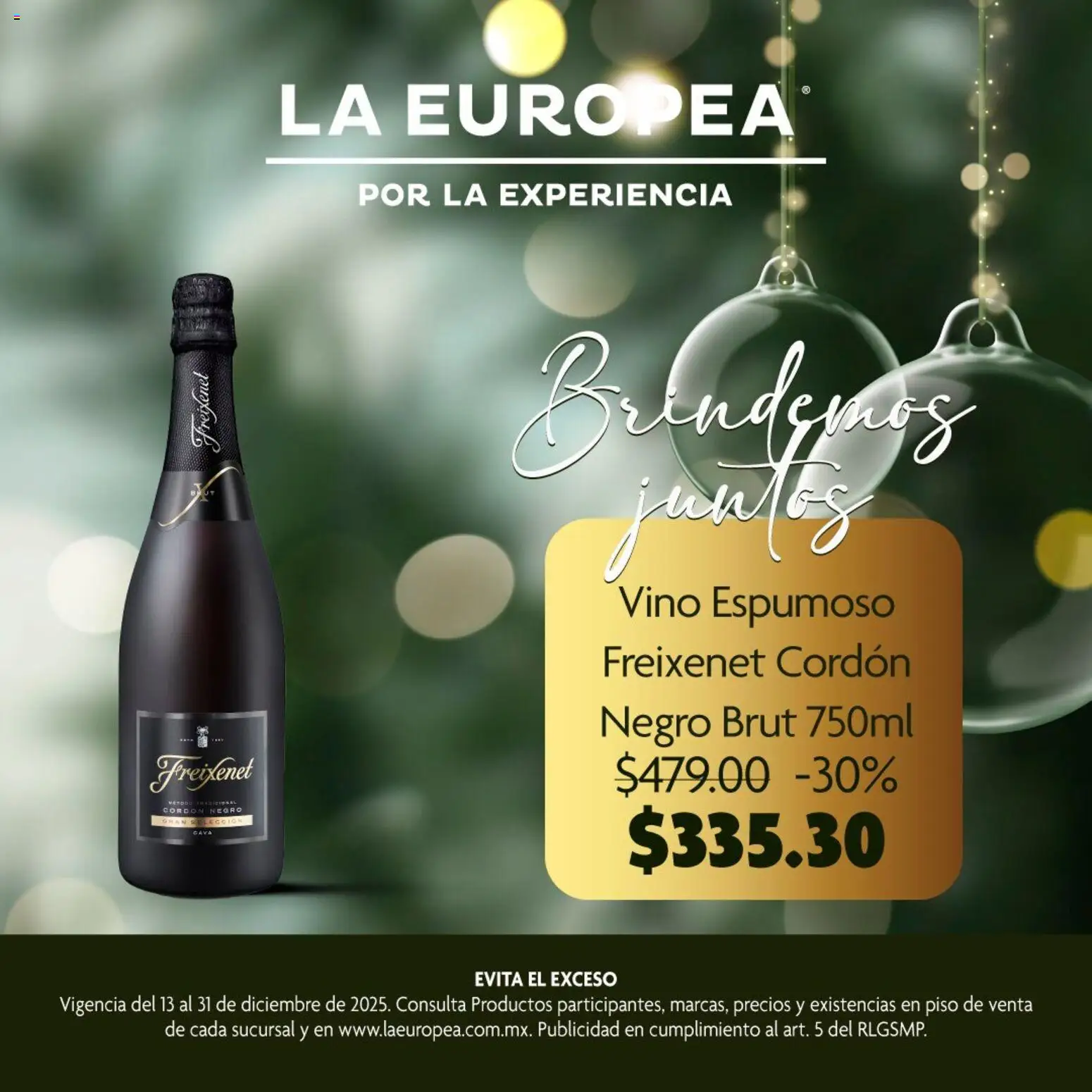 La Europea catálogo Vino espumoso Freixenet - página 1- válido desde 13/12/2025