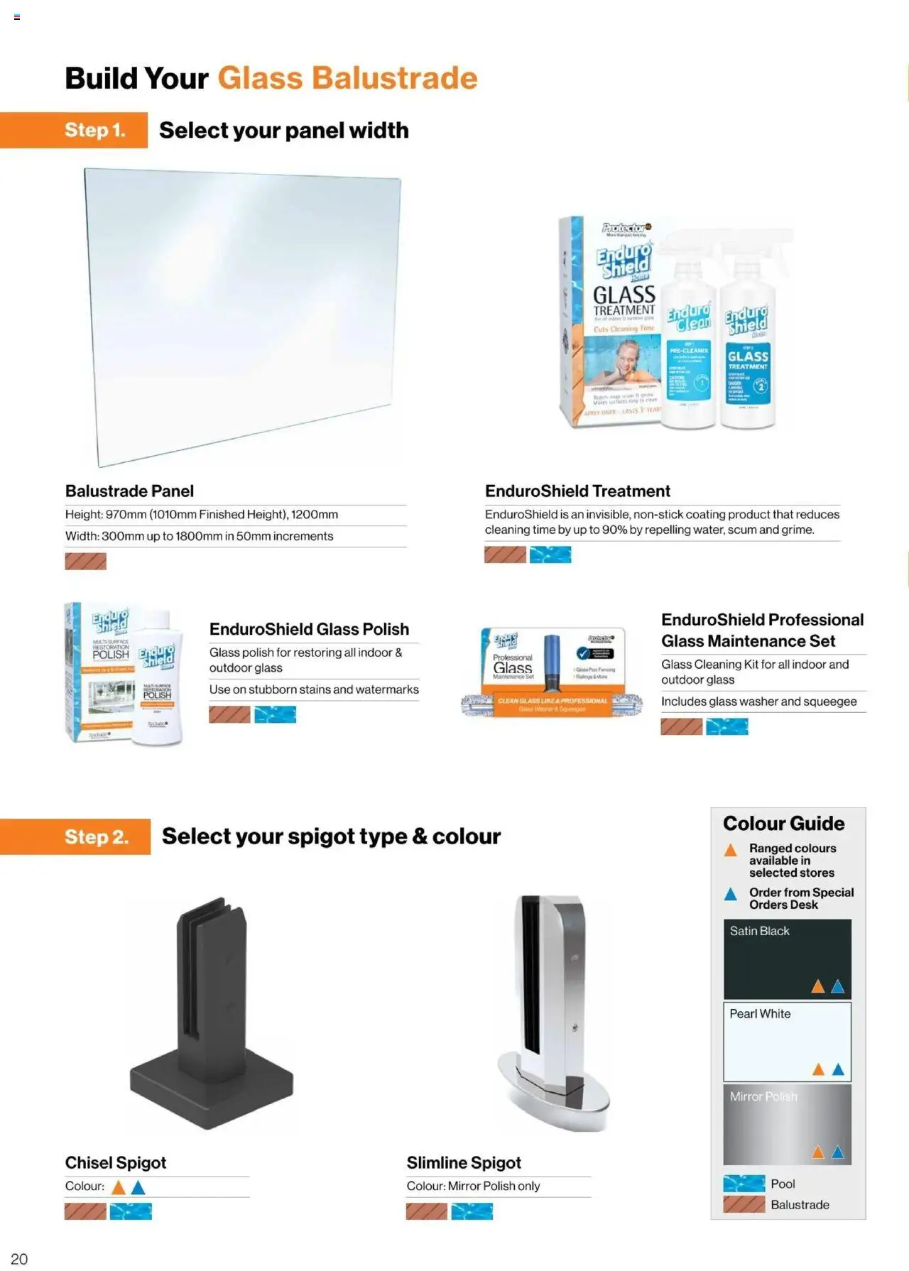 Bunnings Warehouse - Protectoral Aluminium and Glass Fencing Brochure - page 20- valid from 22/09/2025