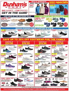 Preview Dunham's Sports Weekly Ad valid from 08/09/2025