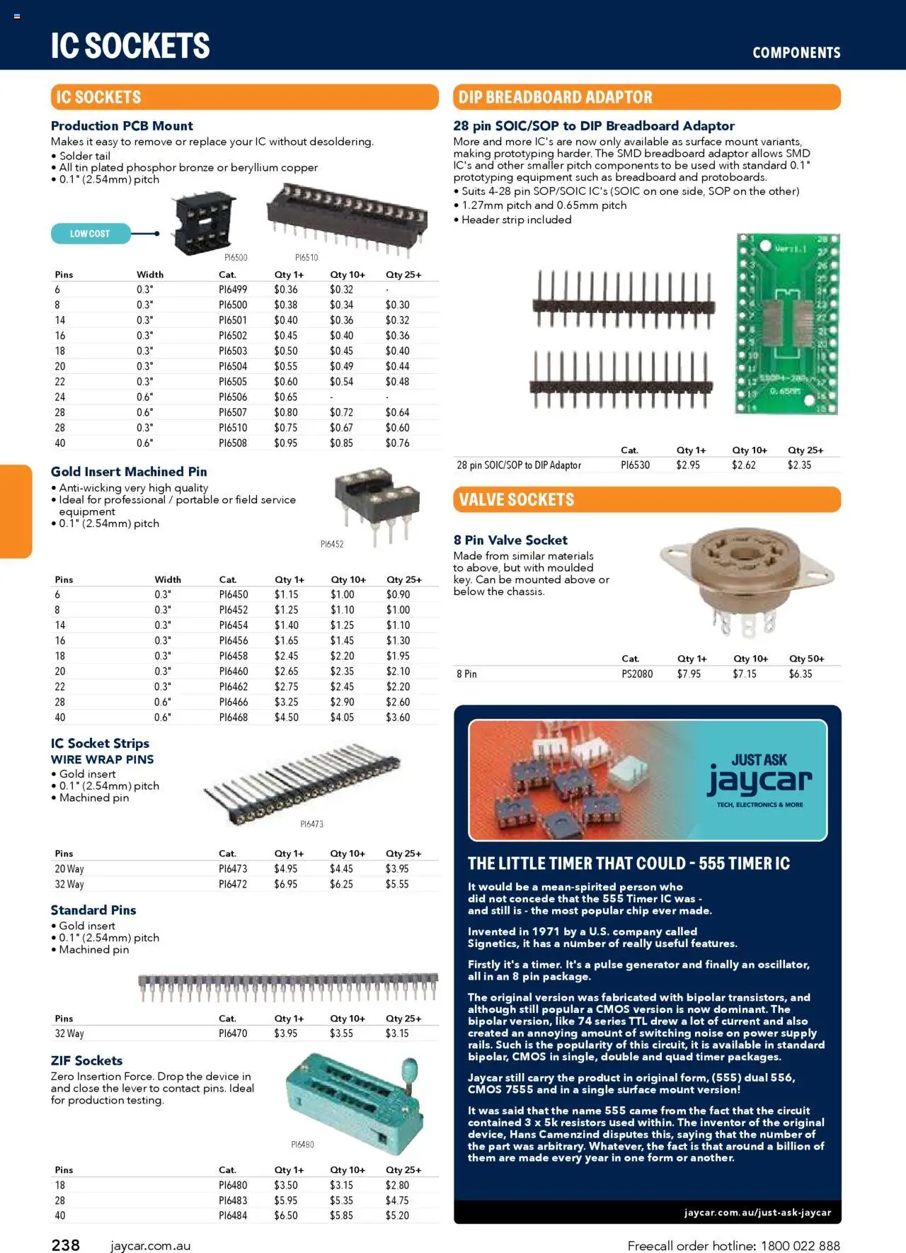 Jaycar Engineering & Scientific Catalogue 2025/2026  - page 238- valid from 09/07/2025