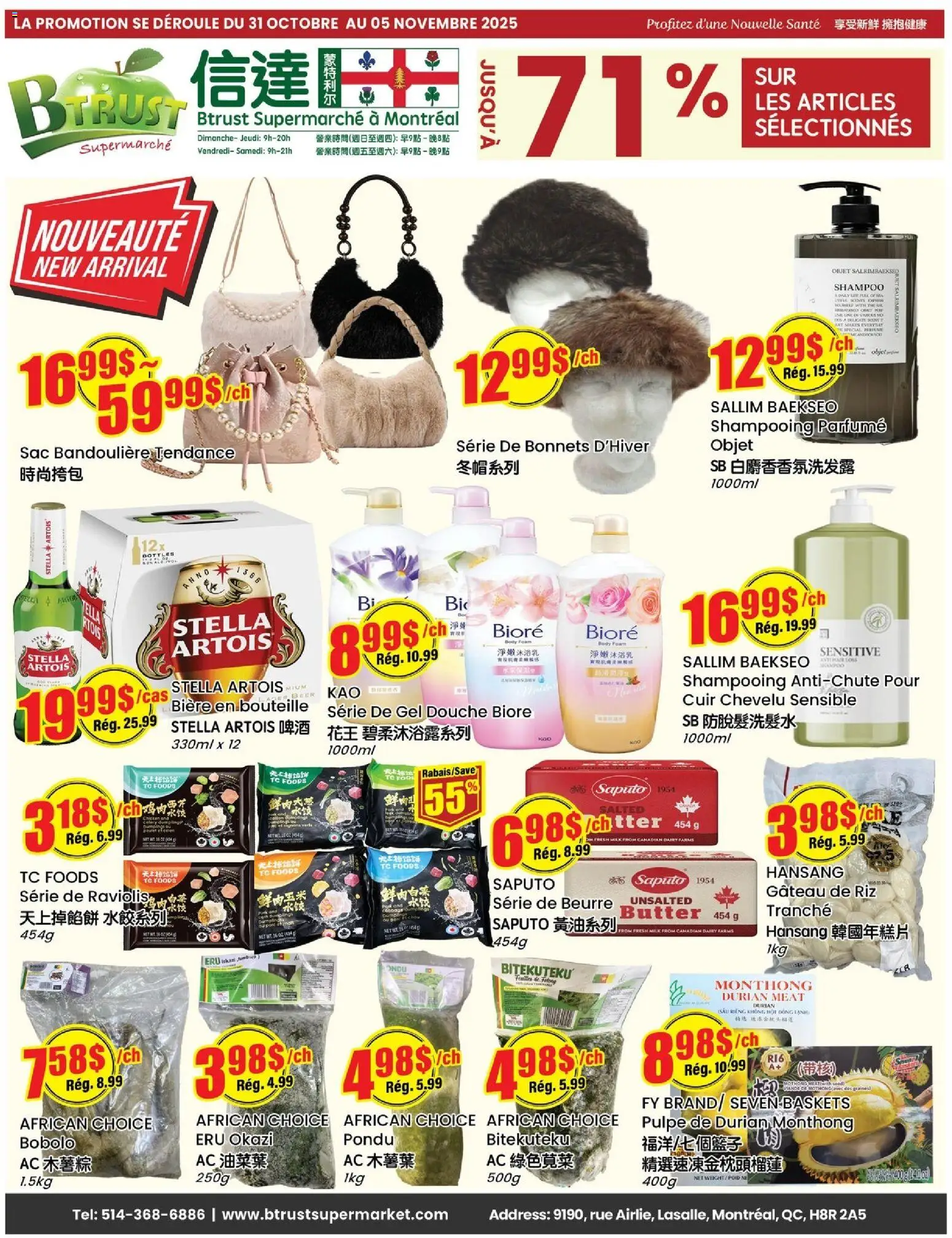 Btrust Supermarket weekly flyer / circulaire - page 1- valid from Oct 30, 2025