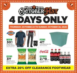 Preview Mills Fleet Farm Octoberfest 4 Days Only Deals valid from 10/23/2025