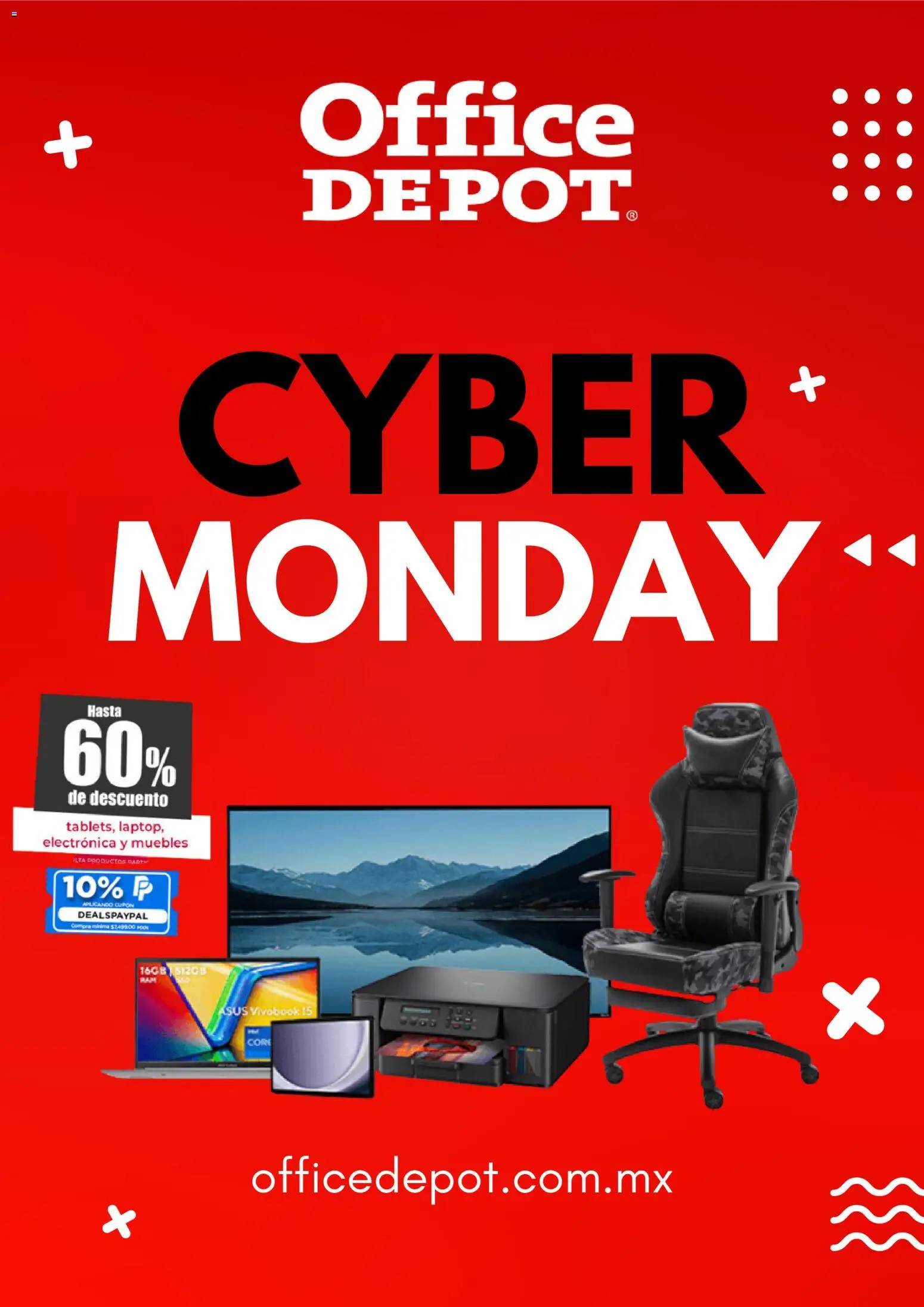 Office Depot Cyber Monday - página 1- válido desde 01/12/2025