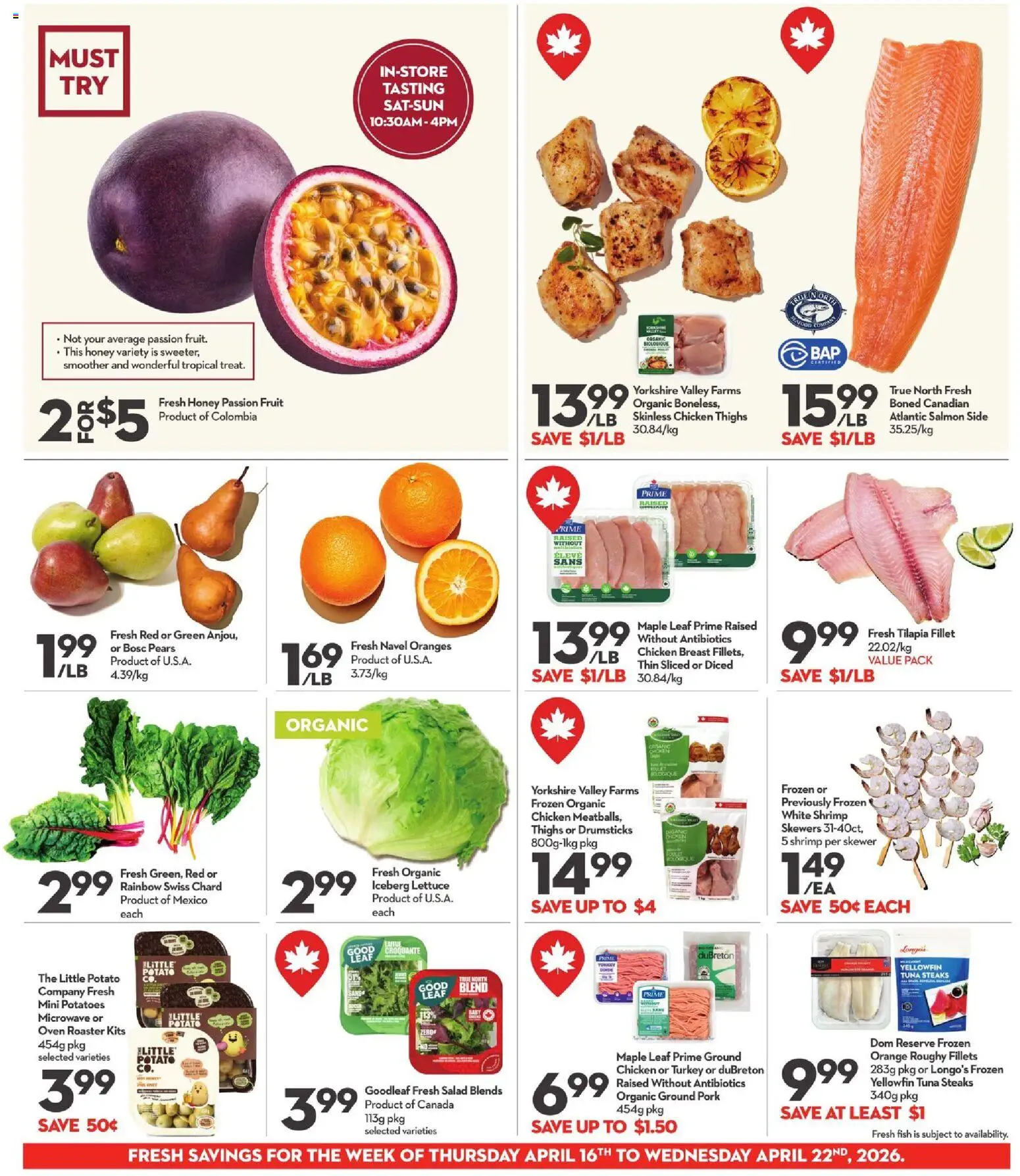 Longo's weekly flyer / circulaire - page 8- valid from Apr 16, 2026