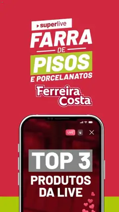 Pré-visualização Ferreira Costa - Ofertas Farra de Pisos válida a partir de 30/07/2025