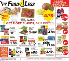 Preview Food 4 Less Weekly Ad valid from 11/28/2025