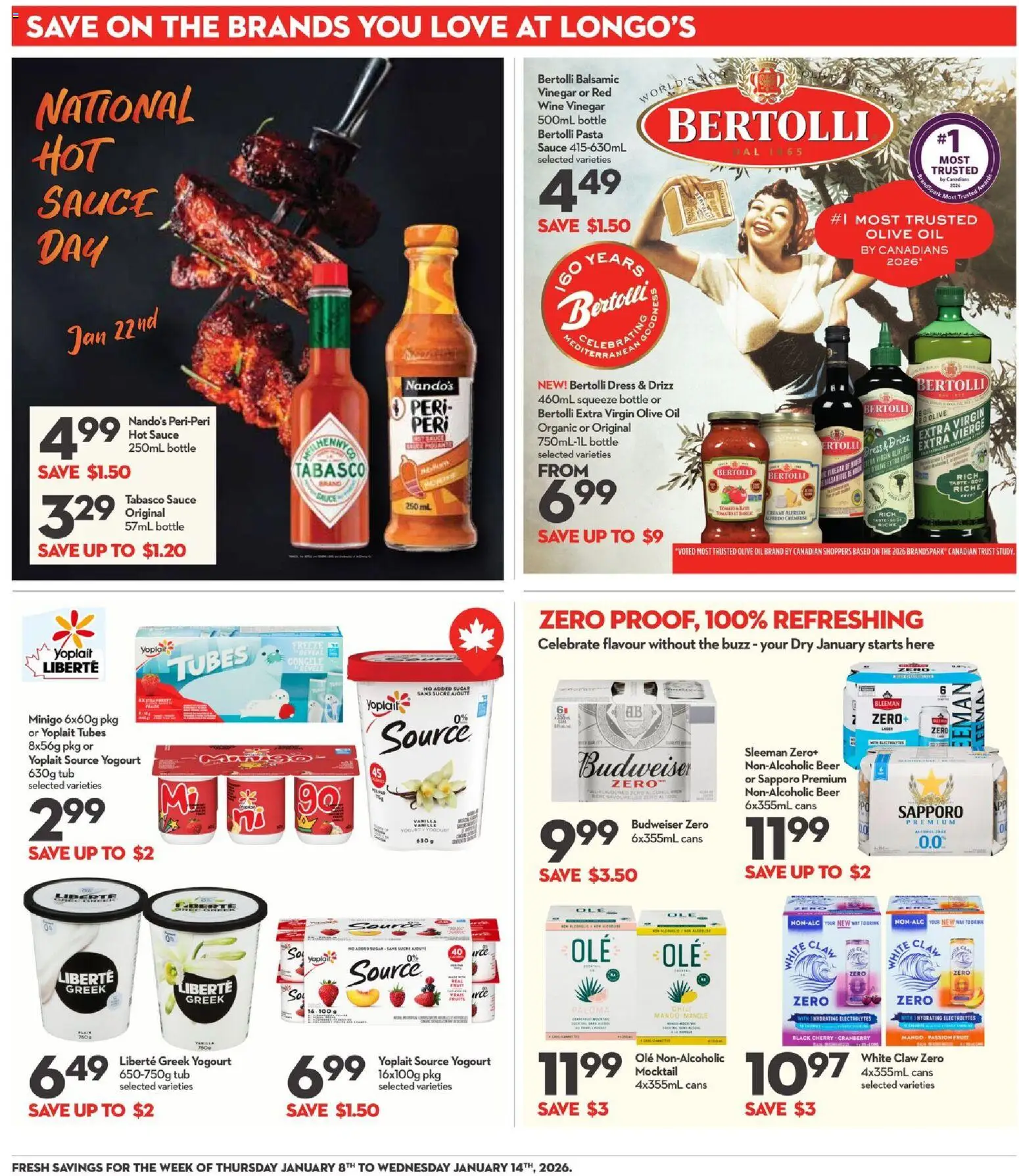 Longo's weekly flyer / circulaire - page 16- valid from Jan 8, 2026