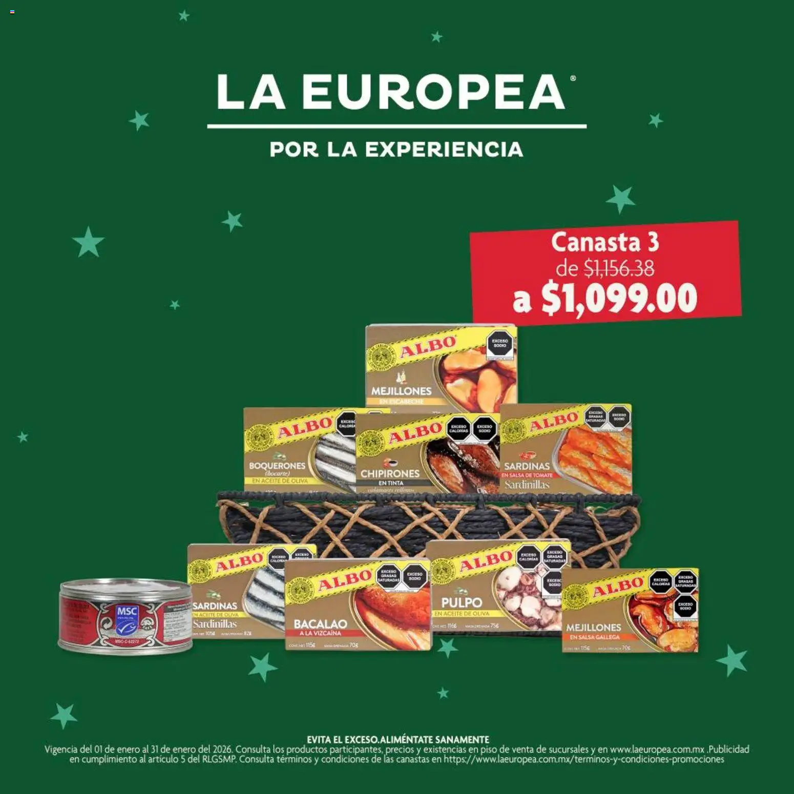 La Europea catálogo Productos gourmet exclusivos de temporada - página 1- válido desde 01/01/2026