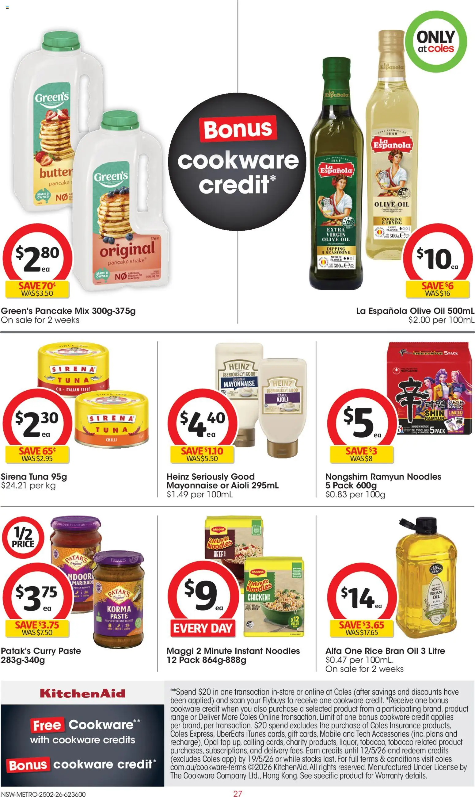 Coles Catalogue  - page 27- valid from 25/02/2026