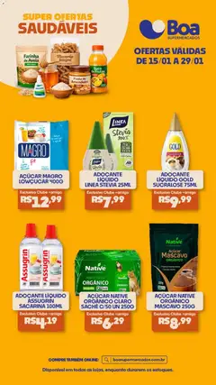 Pré-visualização Boa Supermercados - Ofertas Saudáveis válida a partir de 15/01/2026