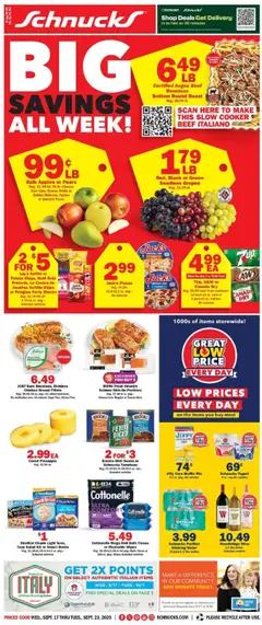 Preview Schnucks Weekly Print Ad - IN valid from 09/17/2025