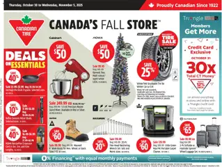 Preview Canadian Tire weekly flyer valid from Oct 30, 2025