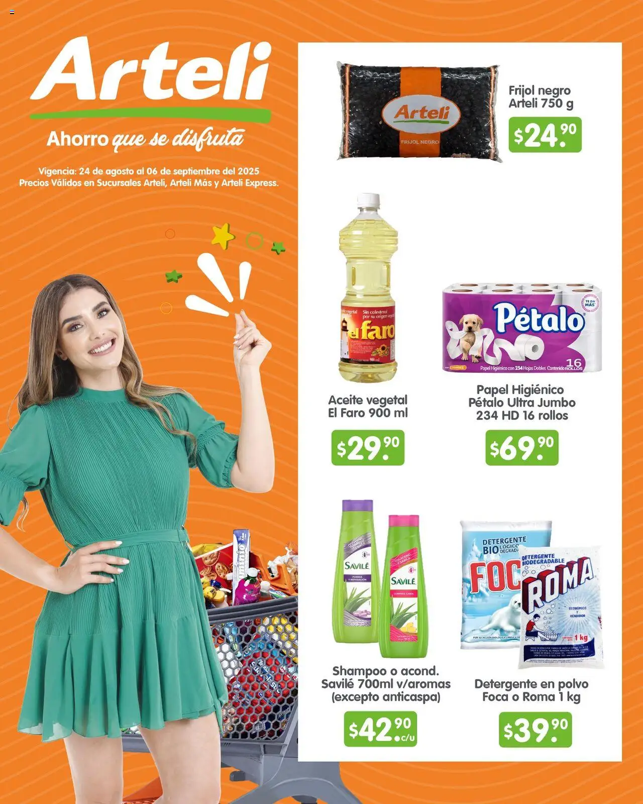 Arteli - Folleto Quincenal - página 1- válido desde 24/08/2025