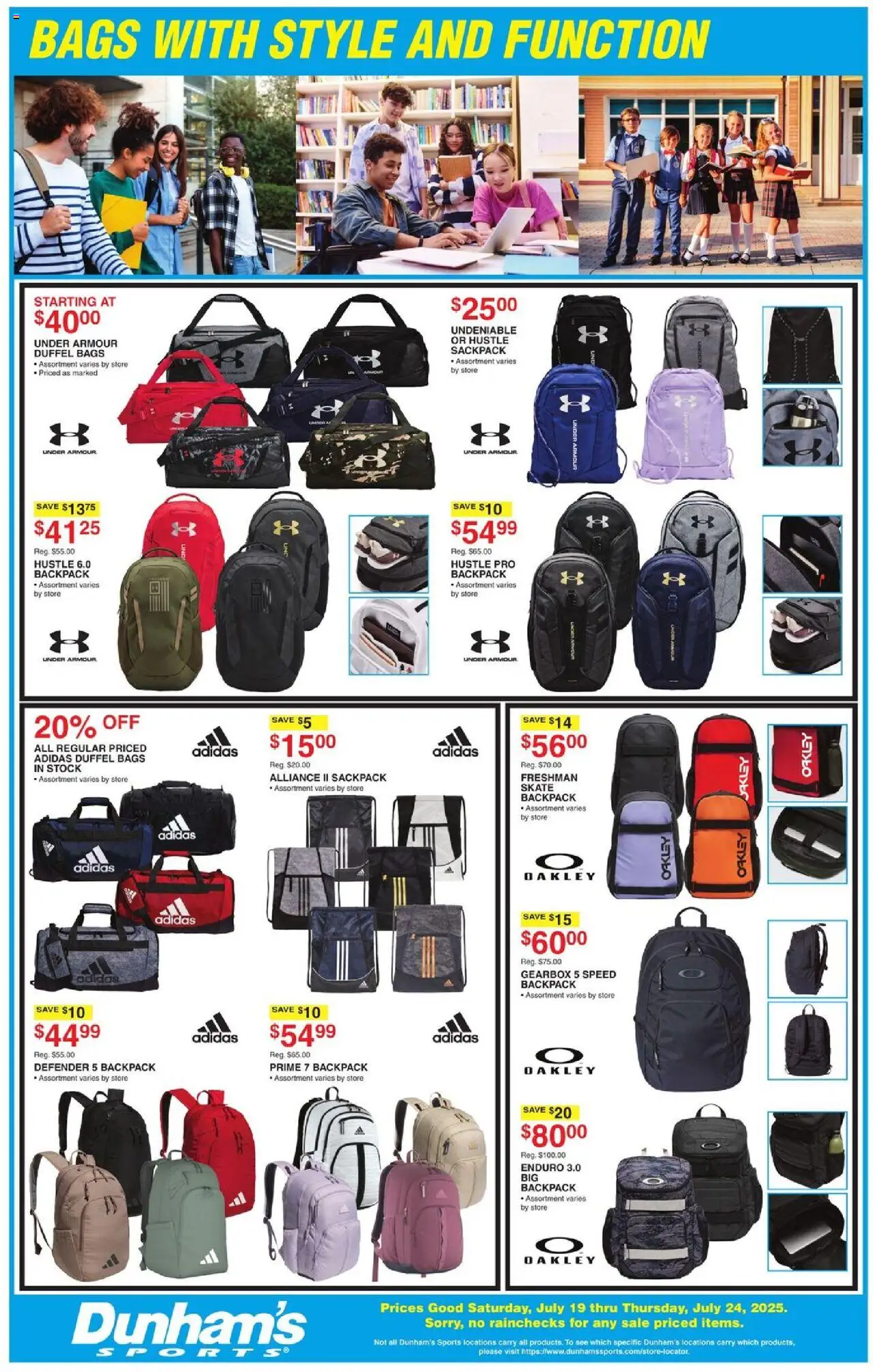 Dunham's Sports Weekly Ad - page 5- valid from 07/19/2025